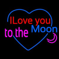 I Love You To The Moon Neonreclame