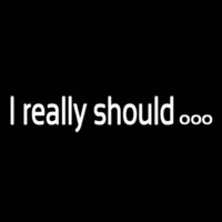 I Really Should Neonreclame
