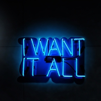 I WANT IT ALL Neonreclame