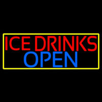 Ice Cold Drinks Open Neonreclame