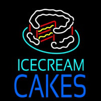 Ice Cream Cakes In Neonreclame