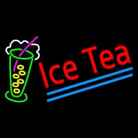 Ice Tea Blue Line Logo Neonreclame