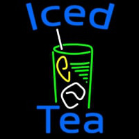Iced Tea With Glass Neonreclame