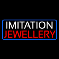 Imitation Jewelry Blue Border Neonreclame