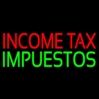 Income Ta  Impuestos Neonreclame