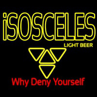 Isosceles Light Beer Sign Neonreclame