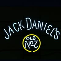 Jack Daniels #7 Whiskey Bier Bar Open Neonreclame