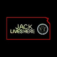 Jack Daniels Jack Lives Here Kansas Neonreclame