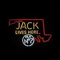 Jack Daniels Jack Lives Here Maryland Whiskey Neonreclame