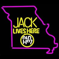 Jack Daniels Jack Lives Here Missouri Whiskey Neonreclame