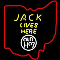 Jack Daniels Jack Lives Here Ohio Whiskey Neonreclame