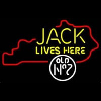 Jack Daniels Jack Lives here Kentucky Whiskey Neonreclame
