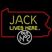 Jack Daniels Jack Lives here Pennsylvania Whiskey Neonreclame