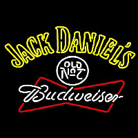 Jack Daniels with Budweiser Logo Neonreclame
