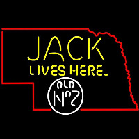 Jack Lives Here Nebraska Neonreclame