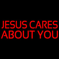 Jesus Cares About You Neonreclame