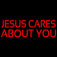 Jesus Cares About You Neonreclame