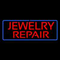Jewelry Repair Rectangle Blue Neonreclame