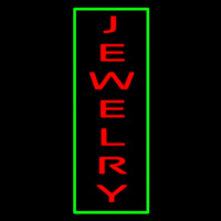 Jewelry Vertical Green Border Neonreclame