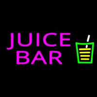 Juice Bar Pink Te t Glass Logo Neonreclame