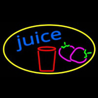 Juice With Glass Neonreclame
