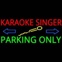 Karaoke Singer Parking Only 2 Neonreclame