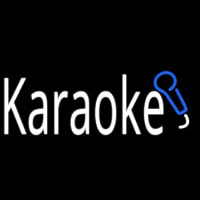 Karaoke With Mic Neonreclame