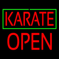 Karate Block Open Neonreclame