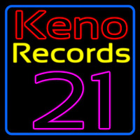 Keno Records 21 1 Neonreclame