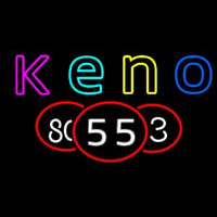 Keno With Multi Color Ball 1 Neonreclame