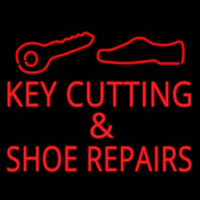 Key Cutting And Shoe Repairs Logo Neonreclame