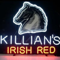 Killians Irish Red . XCAT_LAGER Bier Bar Open Neonreclame