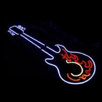 LIVE MUSIC GUITAR Neonreclame