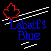 Labatt Blue Maple Leaf White Border Beer Sign Neonreclame