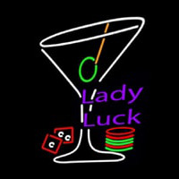 Lady Luck Martini Neonreclame