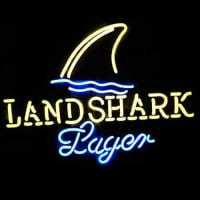 Landshark Lager Bier Bar Open Neonreclame