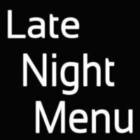 Late Night Menu Neonreclame