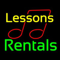 Lessons Rentals Neonreclame