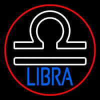 Libra Zodiac Border Red Neonreclame