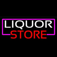 Liquor Store With Pink Border Neonreclame