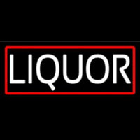 Liquor With Red Border Neonreclame