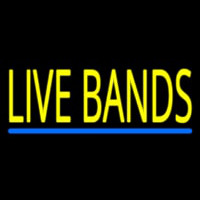 Live Bands Block Neonreclame