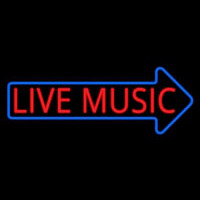 Live Music Block Arrow 1 Neonreclame