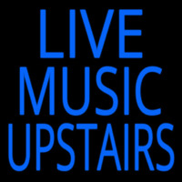 Live Music Upstairs Blue Neonreclame