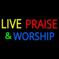 Live Praise And Worship Neonreclame