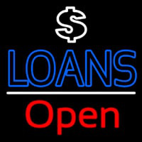 Loans With Dollar Logo Open Neonreclame