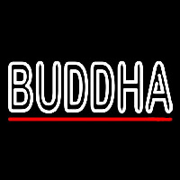 Lord Buddha With Red Line Neonreclame