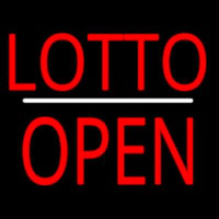 Lotto Block Open White Line Neonreclame