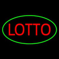 Lotto Oval Green Neonreclame