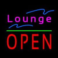 Lounge Block Open Green Line Neonreclame